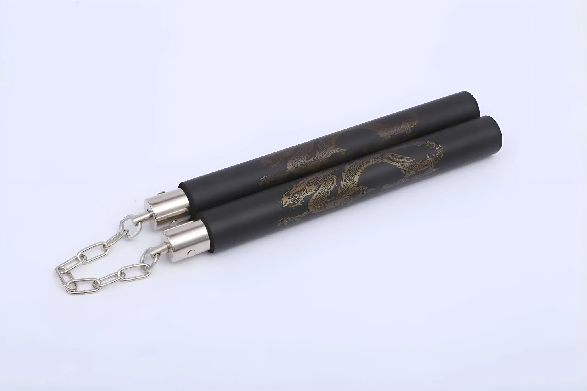 Sponge nunchaku training sticks with foam covering and iron chain in four colour options