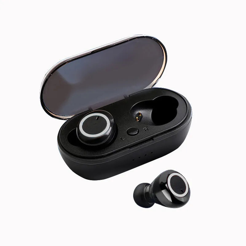 TWS Bluetooth wireless stereo headset with earplug design in black and white colour options