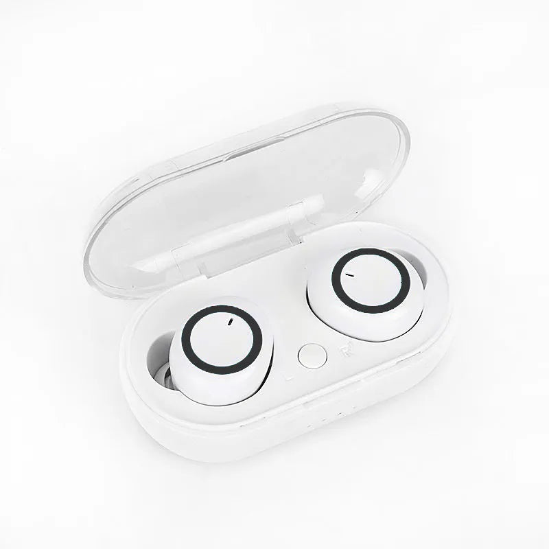 TWS Bluetooth wireless stereo headset with earplug design in black and white colour options