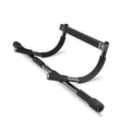 Black steel pull-up bar fitness equipment with 92.5cm width for indoor home workouts