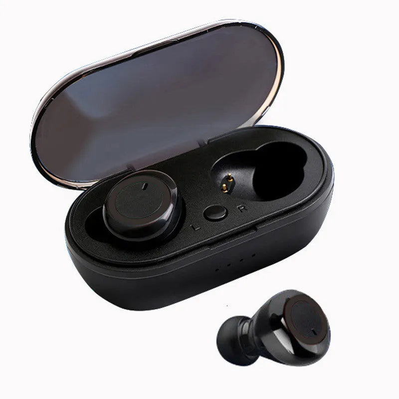 TWS Bluetooth wireless stereo headset with earplug design in black and white colour options
