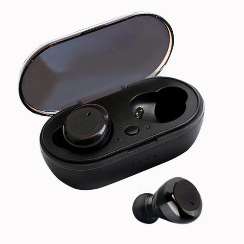 TWS Bluetooth wireless stereo headset with earplug design in black and white colour options