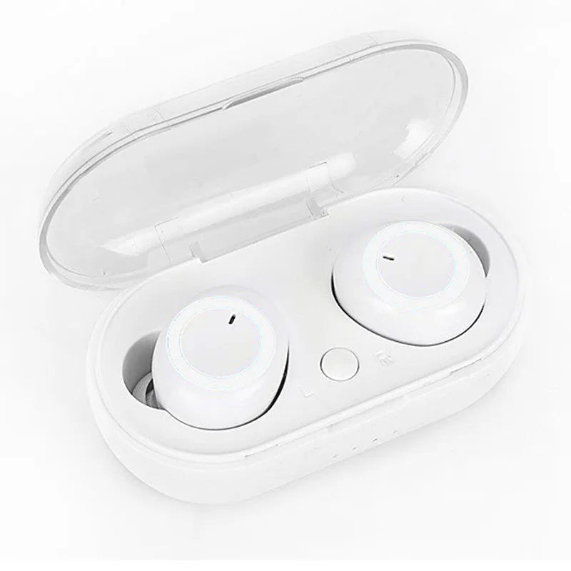 TWS Bluetooth wireless stereo headset with earplug design in black and white colour options
