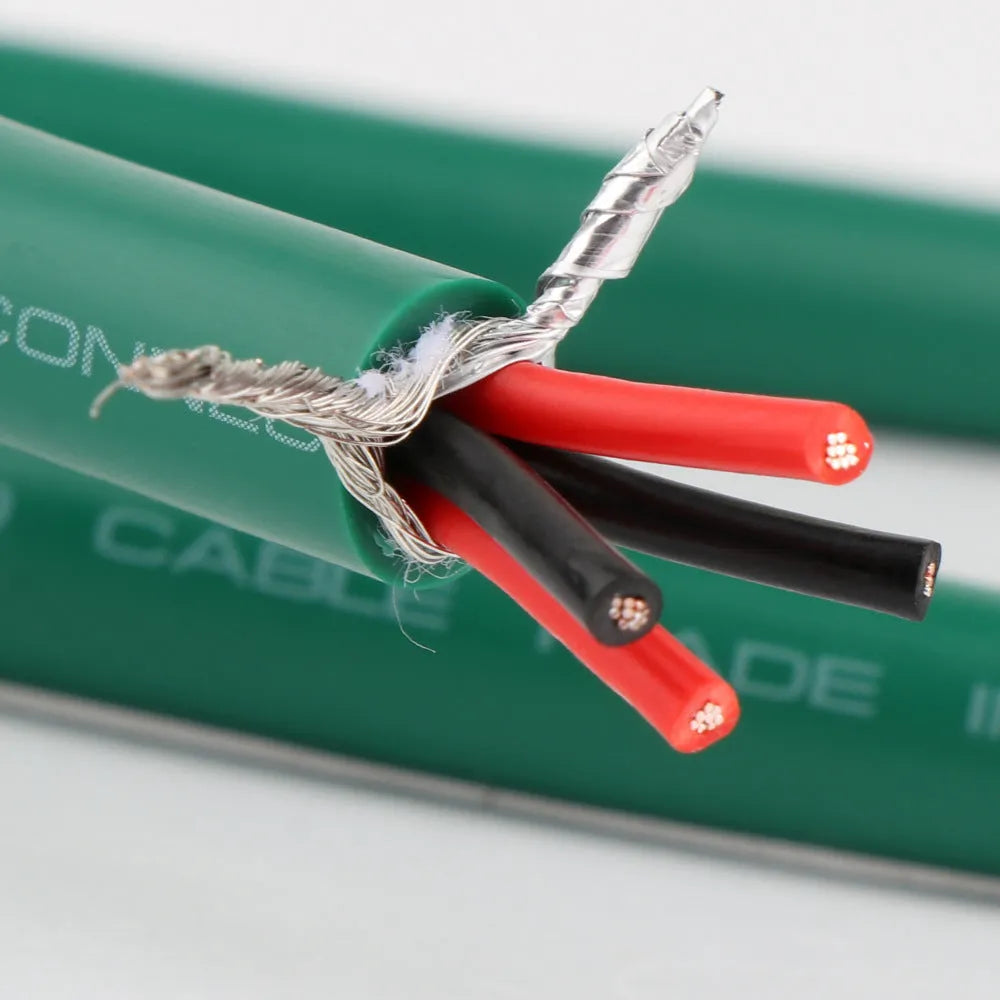 Silver-plated 4-core shielded RCA audio interconnect cable for CD decoder amplifier connections