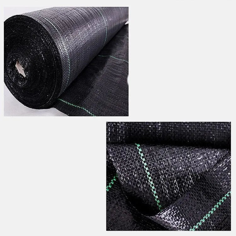 Black PE composite woven grass cloth for farmland weed control available in multiple sizes
