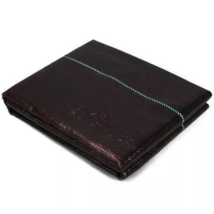 Black PE composite woven grass cloth for farmland weed control available in multiple sizes