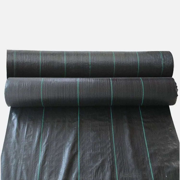 Black PE composite woven grass cloth for farmland weed control available in multiple sizes