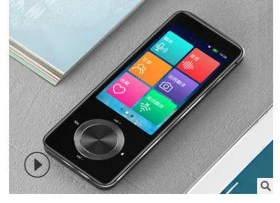 M9 translator device in gold or silver grey colour with group chat and photo translation capabilities