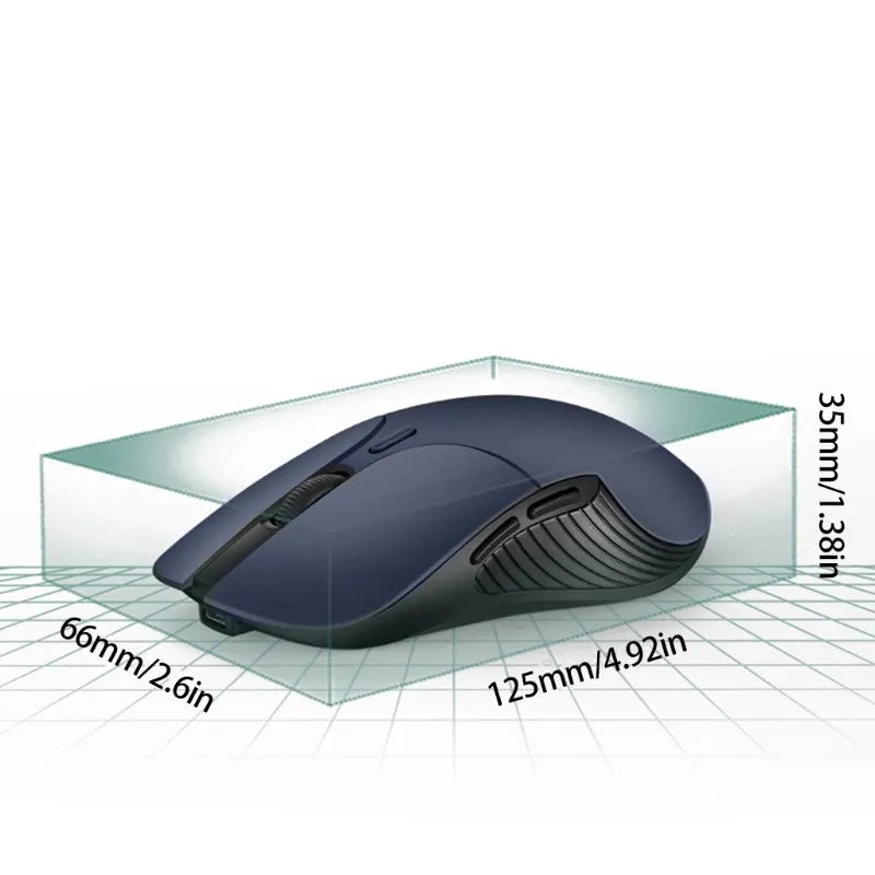 Blue Smart Voice Mouse 2.4G wireless translator computer mouse with rechargeable battery