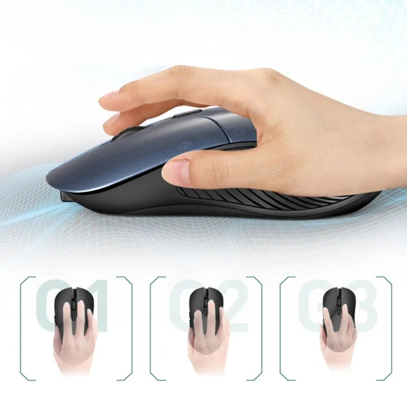 Blue Smart Voice Mouse 2.4G wireless translator computer mouse with rechargeable battery