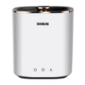 Green and white mini portable automatic washing machine for underwear and socks on a countertop.