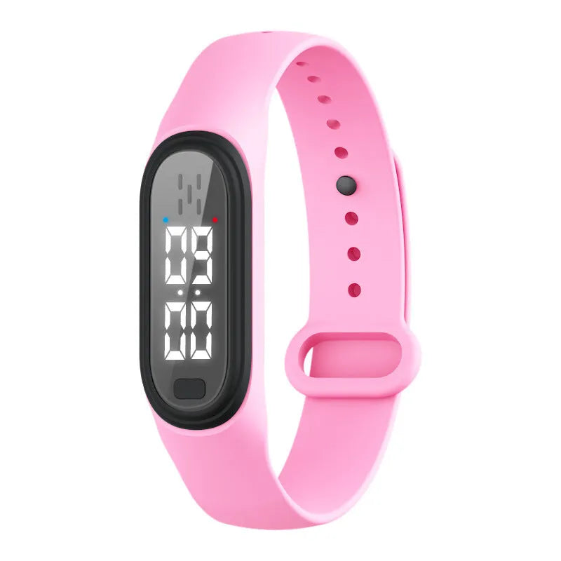 Ultrasonic electronic mosquito repellent bracelet in black, white, blue or pink colours