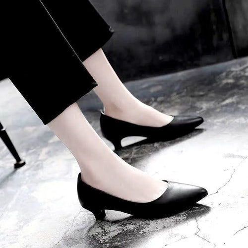 Silver and black women's stiletto bridal shoes with crystal decoration, showing different heel heights.