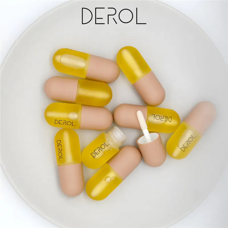 5.5cm lip care serum tube with non-sticky plumping formula in ginger and mint variants
