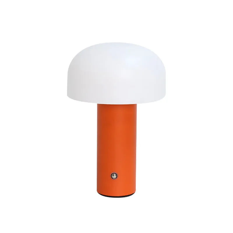 USB dual-power table lamp showing three-colour lighting effects in choice of four colour styles