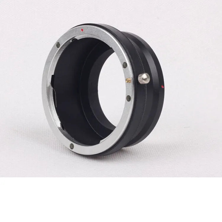 Black metal EOS-NEX lens adapter ring for mounting Canon lenses on Sony E-mount cameras