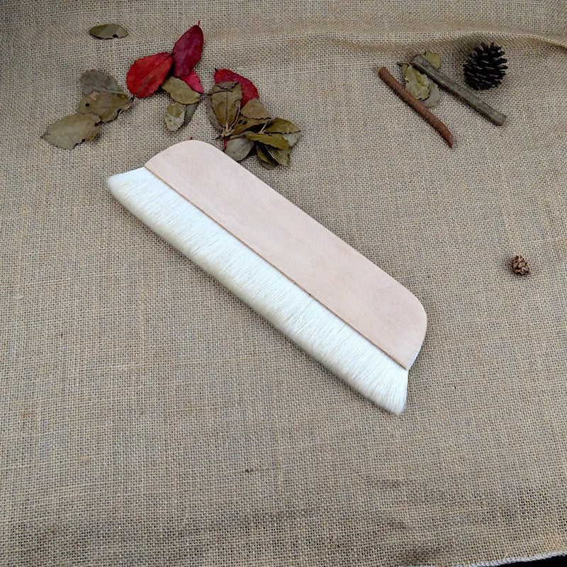 Wool brush for art mounting paste board shading available in four size options
