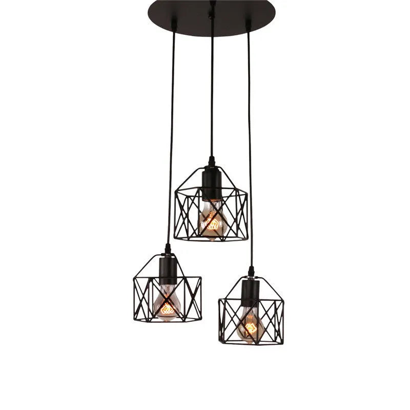 American country style decorative wall or ceiling light fitting with iron shade