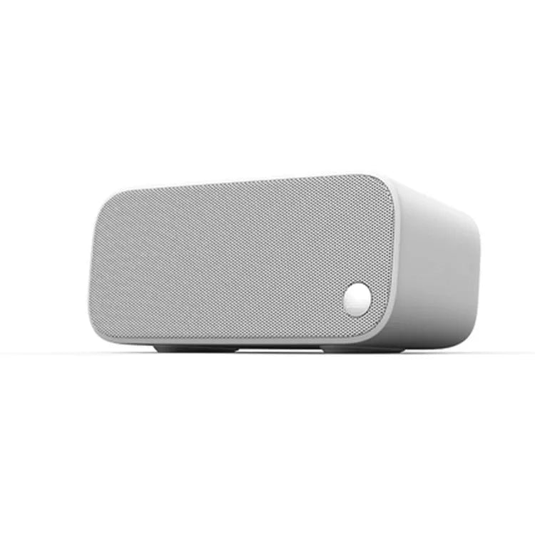 Elf Sugar Cube AI Smart Speaker in blue, green, red, or white, a compact portable wireless speaker.