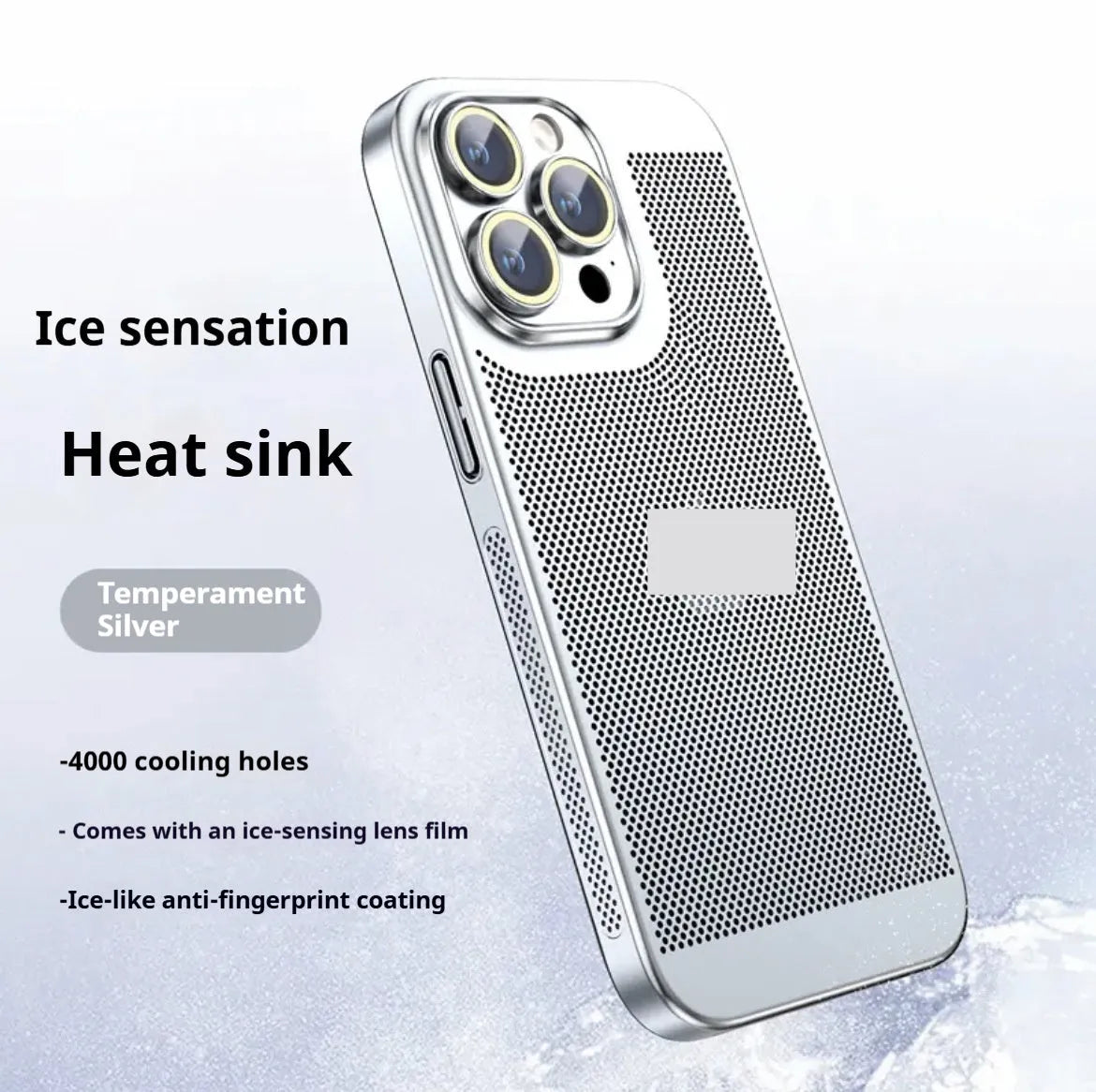 Electroplated all inclusive PC phone case for iPhone in black colour – anti-fall design