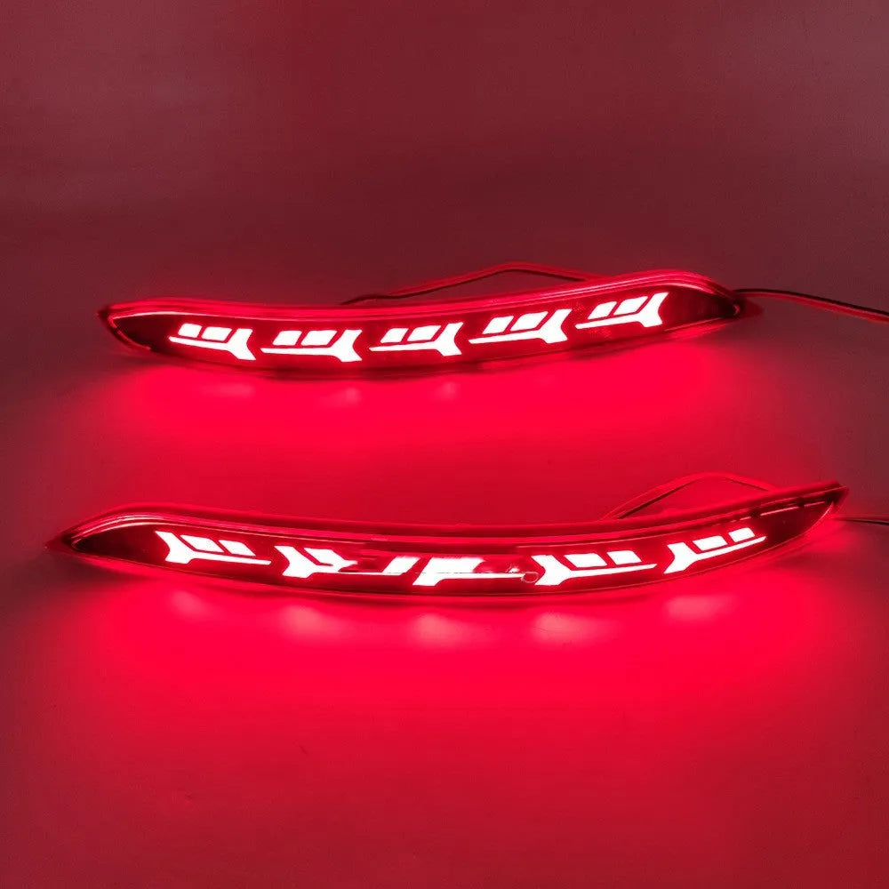 Volkswagen Sagitar rear bumper LED light with flowing water scan pattern