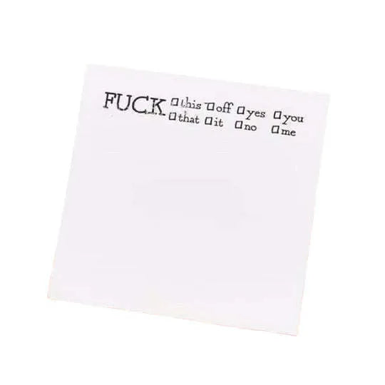 Square 75mm self-adhesive sticky notes pad with novelty printed cover designs