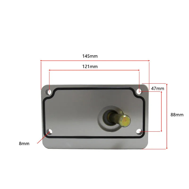 Silver aluminium alloy short shift lever for Horton vehicle gear shifter replacement