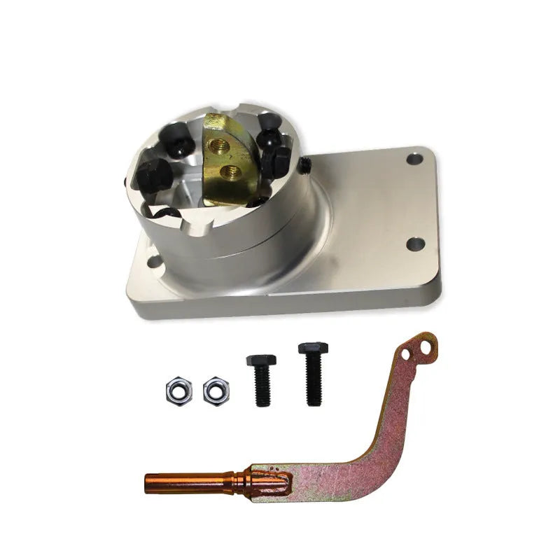 Silver aluminium alloy short shift lever for Horton vehicle gear shifter replacement