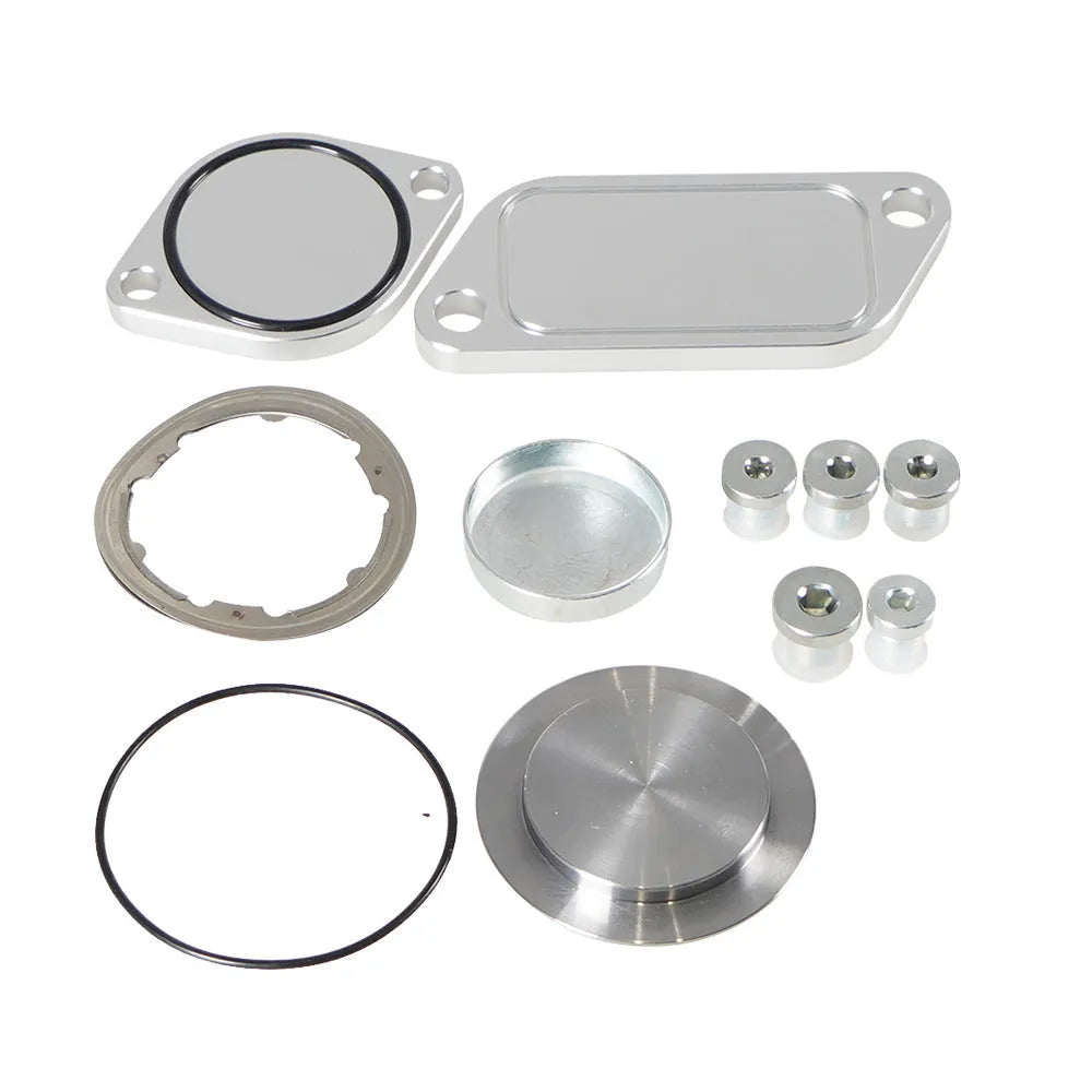 Silver aluminium alloy valve cover for automotive EGR systems