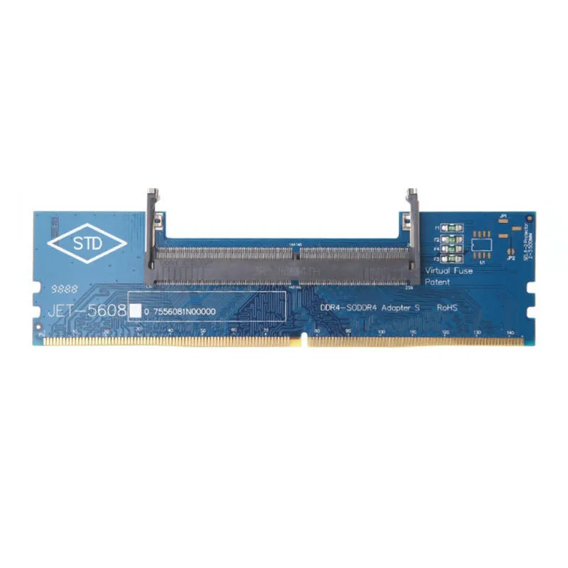 DDR4 laptop to desktop memory adapter card with electrostatic protection packaging