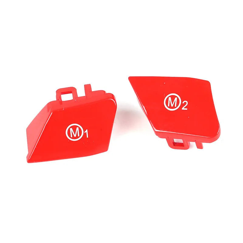 BMW steering wheel M1M2 mode button accessories in red and blue colour options for F30 and F34 models