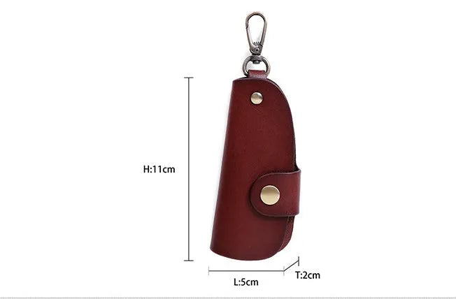 Genuine leather key storage bag for car keys in four colour options