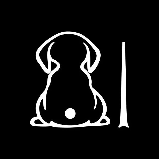 Cartoon cat design car wiper shadow decal sticker for rear window in multiple colour options