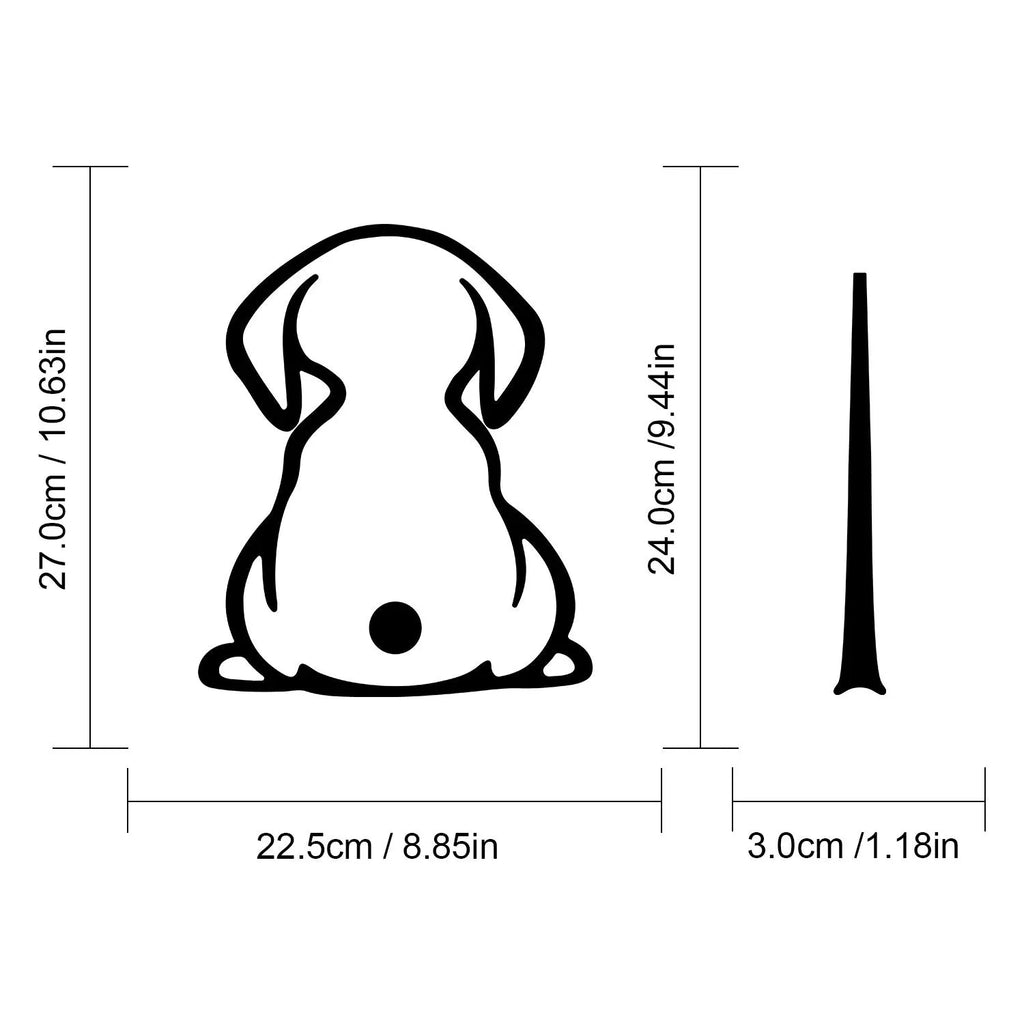 Cartoon cat design car wiper shadow decal sticker for rear window in multiple colour options