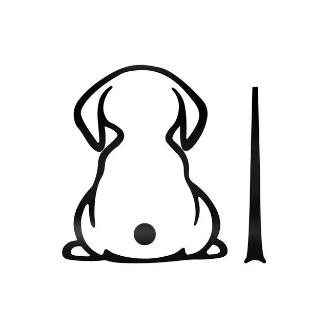 Cartoon cat design car wiper shadow decal sticker for rear window in multiple colour options