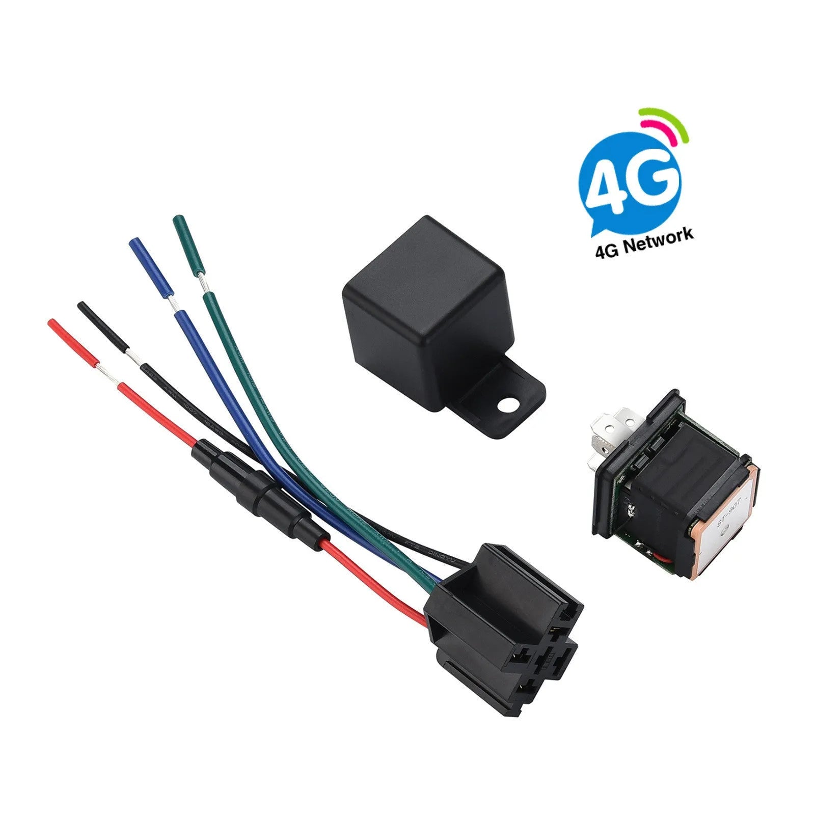 2G-ST-907 GPS vehicle tracking device measuring 15x10x2mm with vibration alarm and power cut detection