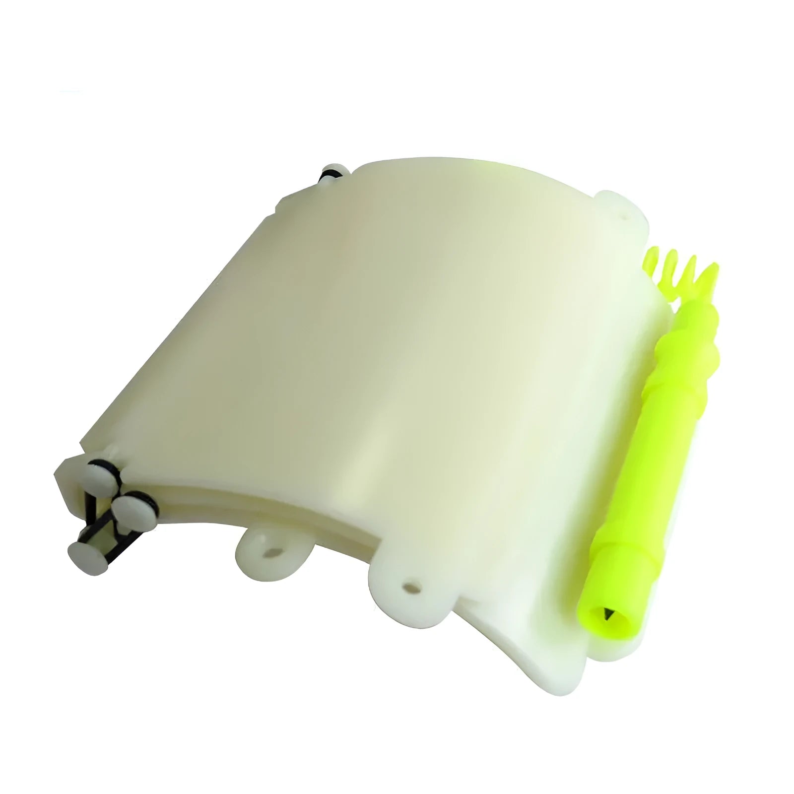 White luminous ABS underwater writing wristboard for diving jacket with pencil.
