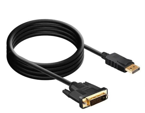 DP to DVI24 adapter cable 1.8 metres copper wire for computer monitor