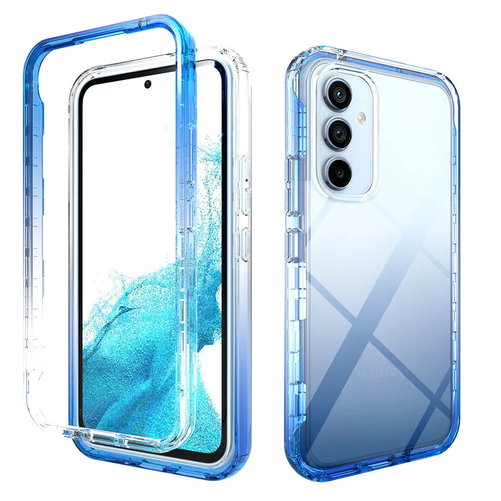 High permeability gradient TPU PC back cover phone case for Samsung Galaxy S20FE in black