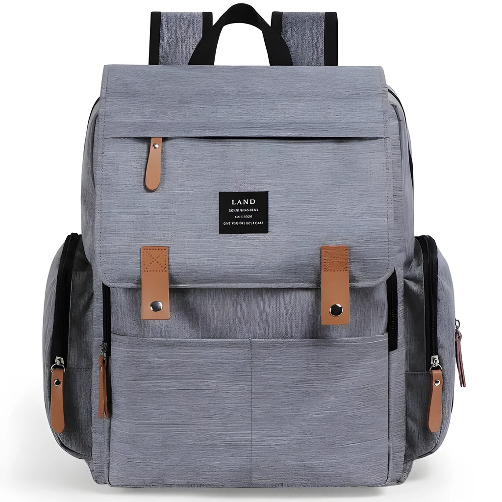 LAND Mommy large Oxford cloth diaper backpack with changing mat in various colours.