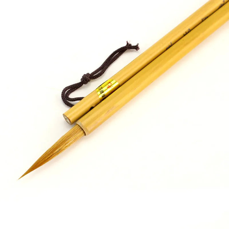 Langhao Hook Line Art Calligraphy Brush with wolf hair nib in size S