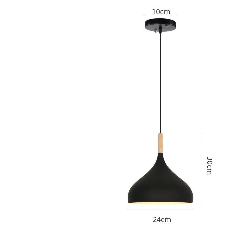 Modern zinc alloy fishline pendant lamp with adjustable aluminium alloy body in various colours