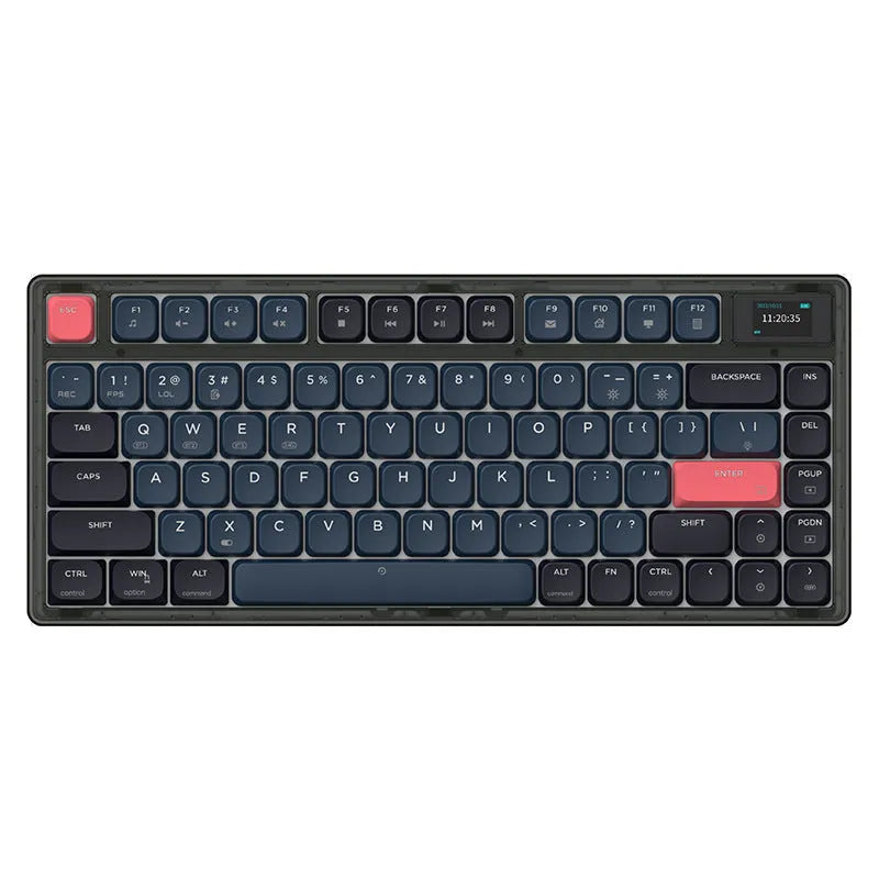 AJAZZ AK832PRO green 81-key mechanical keyboard with colour screen and RGB backlight