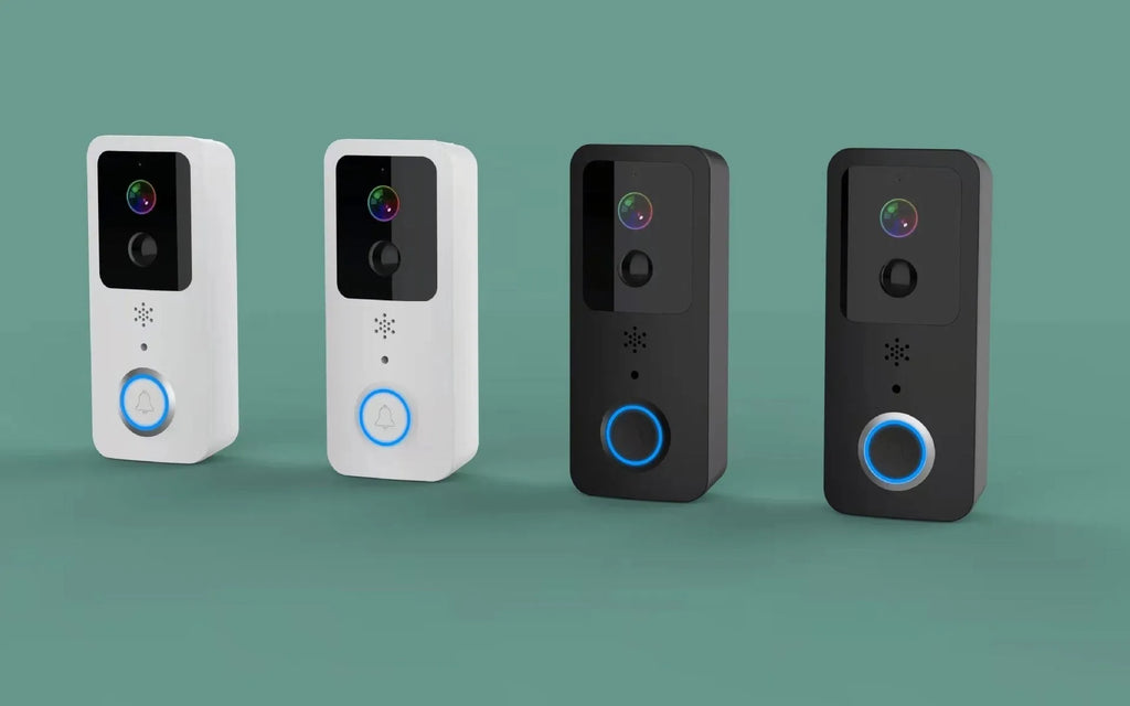 Waterproof smart visual doorbell intercom with HD video camera and battery power source