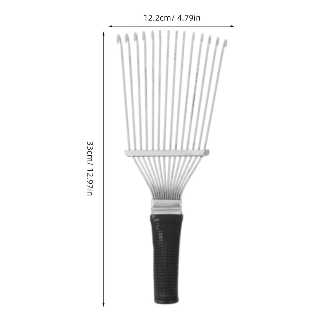 Stainless steel dematting brush with metal teeth for horse cattle dog grooming