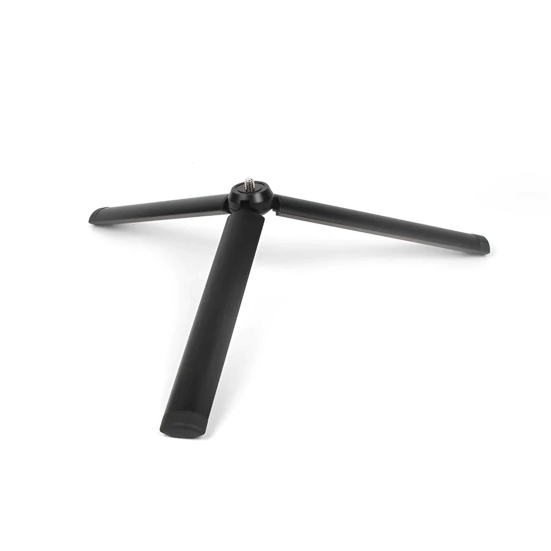 Black aluminium alloy mobile phone tripod stabiliser compatible with iPhone models