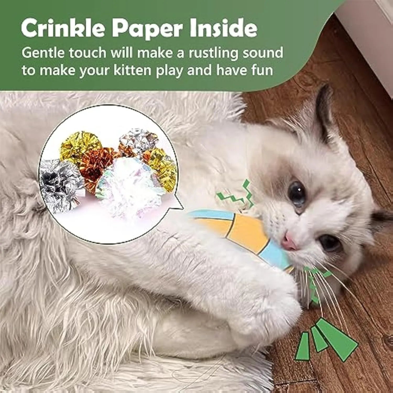 5cm catnip and crinkle disc toy with plush exterior in sports ball patterns