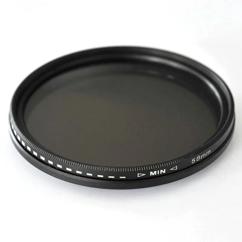 Set of four camera neutral density filters with multi-diameter threads for lenses from 37mm to 95mm