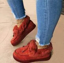 Casual cotton slip-on shoes with velvet lining and a thick rubber sole in various colours.