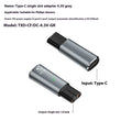 USB C charging adapter for electric shavers in black or grey with aluminium alloy construction